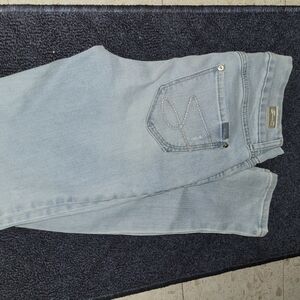 Seven7 Light Blue Jeans with Gold Accents